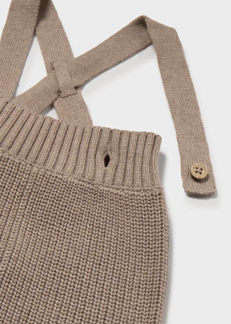 MAYORAL KIDS KNITTED PANTS WITH SUSPENDERS