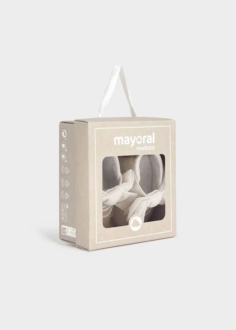 MAYORAL NEWBORN BABY BOW BUCKLE SHOES