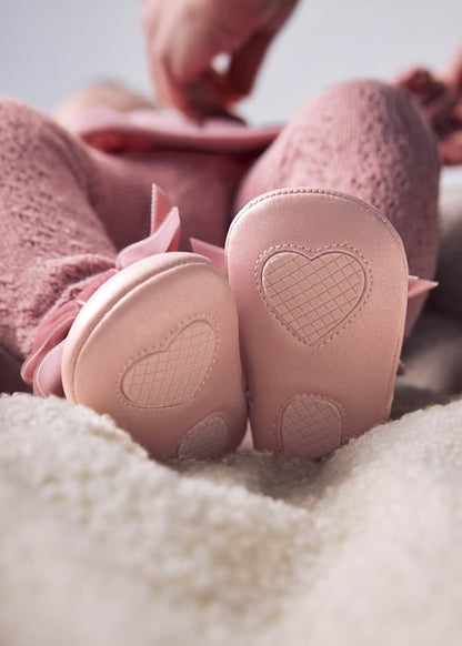 MAYORAL NEWBORN KIDS FIRST STEPS BOW BUCKLE SHOES