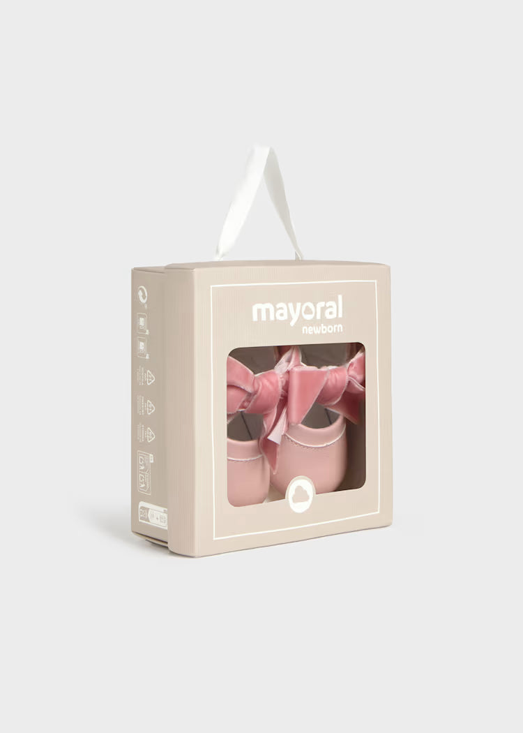 MAYORAL NEWBORN KIDS FIRST STEPS BOW BUCKLE SHOES