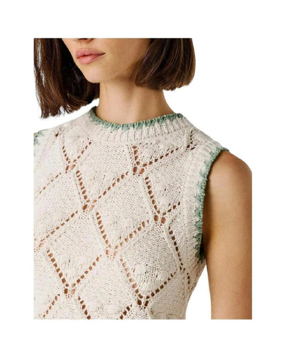 PEPE JEANS KAIRA KNITTED DIAMOND POINTELLE TOP
