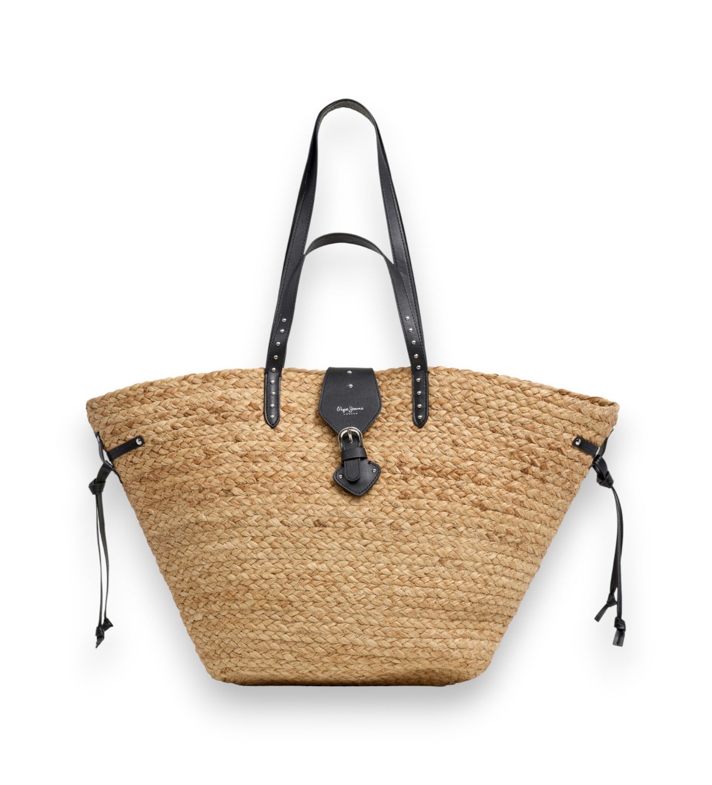 PEPE JEANS WOMAN SHOPPER BAG IN JUTE