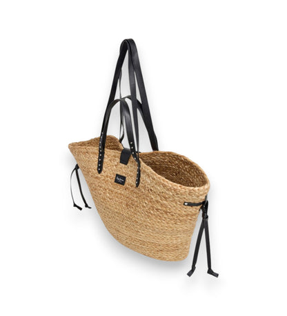 PEPE JEANS WOMAN SHOPPER BAG IN JUTE
