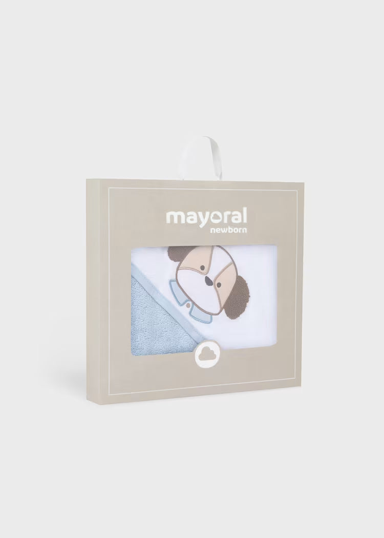 MAYORAL NEWBORN BABY HOODED TOWEL
