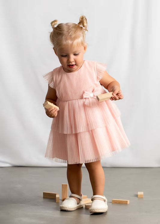 MAYORAL BABY PLEATED TULLE DRESS