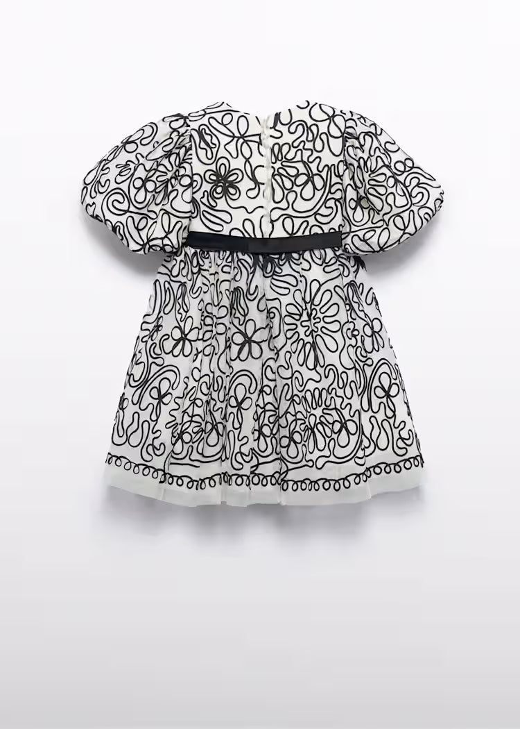 ABEL & LULA EMBROIDED TULLE DRESS