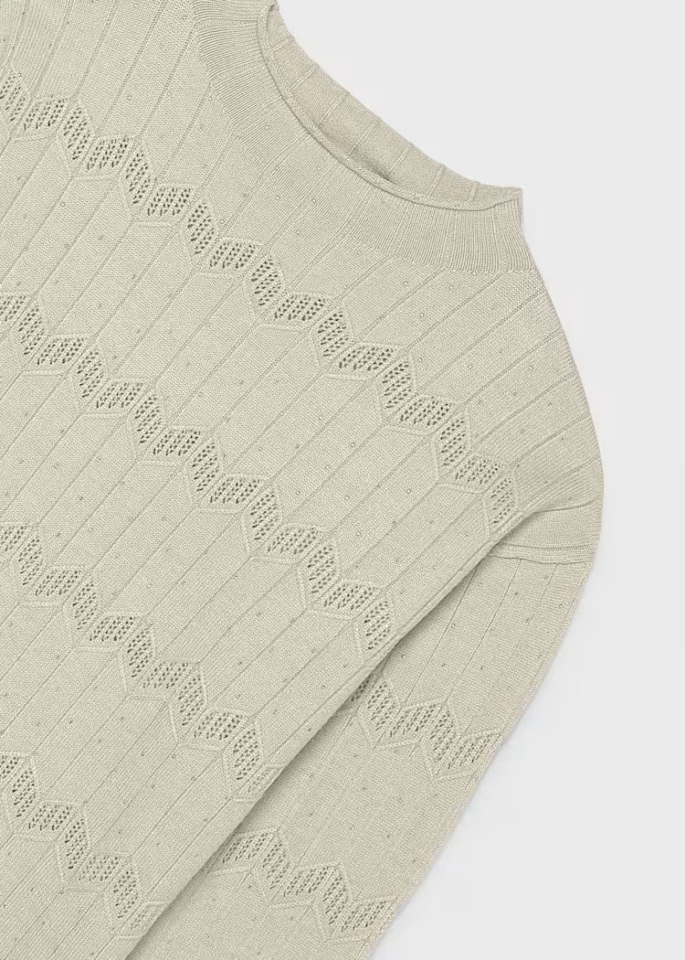 MAYORAL KIDS KNITTED LACE DRESS