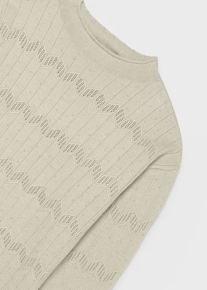 MAYORAL KIDS KNITTED LACE DRESS