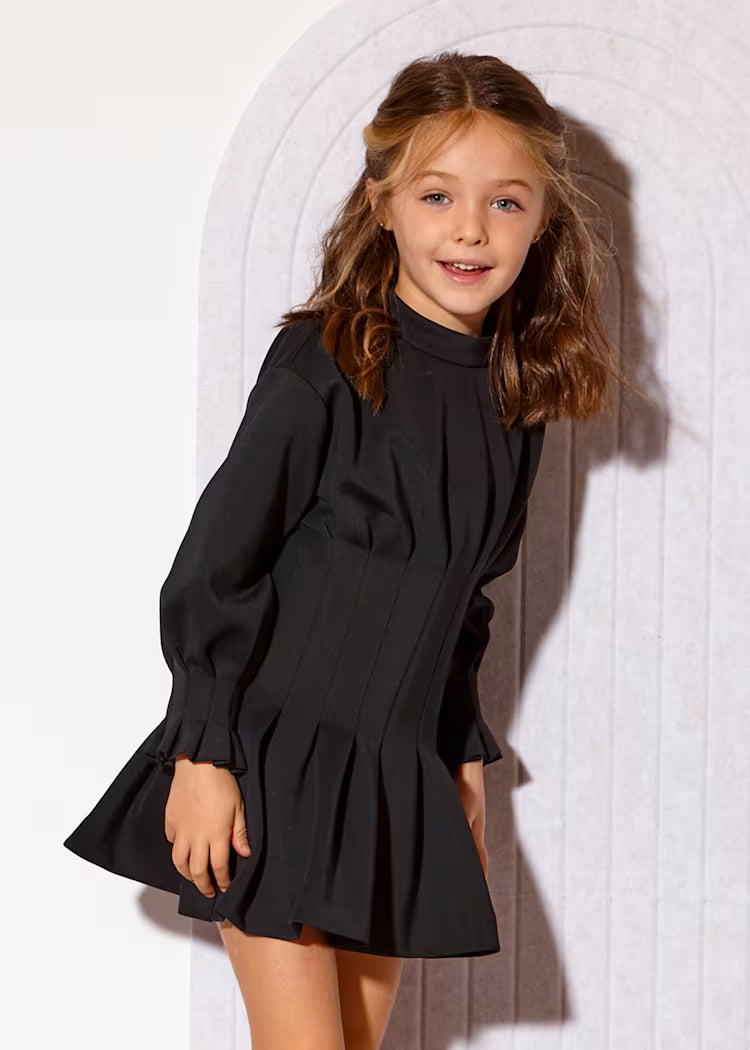 ABEL & LULA GIRLS MOCK NECK DRESS
