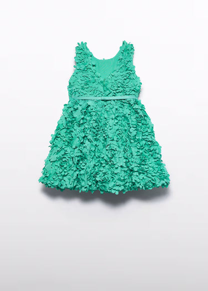 ABEL & LULA 3D PUFFED FLOWER DRESS