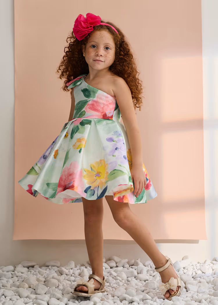 _MAYORAL GIRLS MIKADO FLOWER DRESS