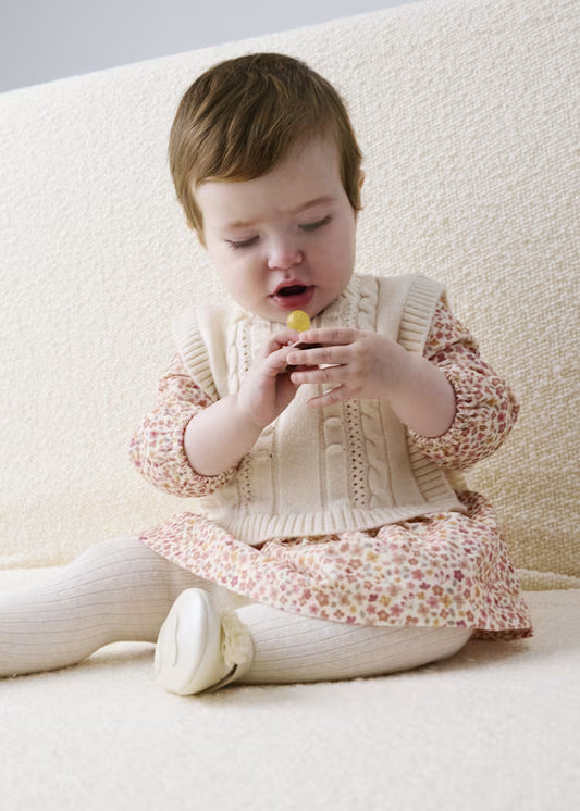 MAYORAL BABY GIRL KNITTED VEST DRESS