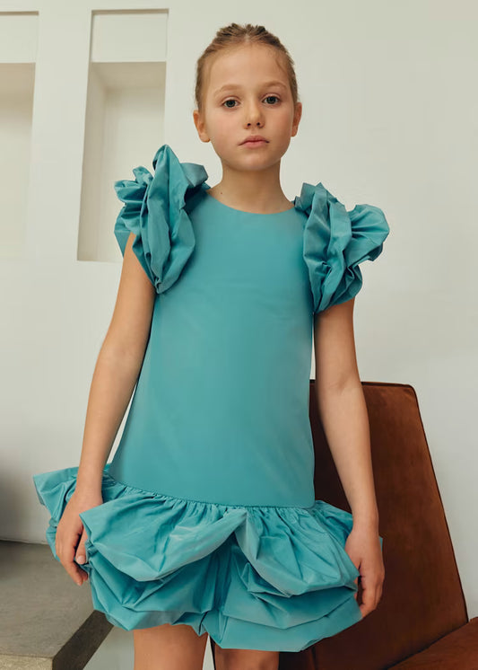 MAYORA; ABEL&LULA GIRLS TAFFETA DRESS