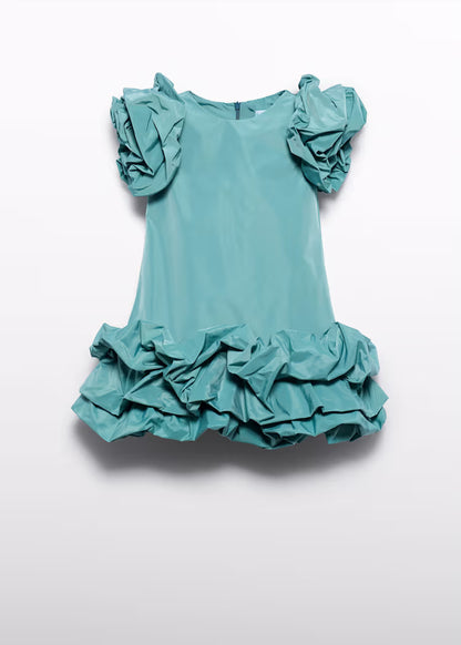 MAYORA; ABEL&LULA GIRLS TAFFETA DRESS