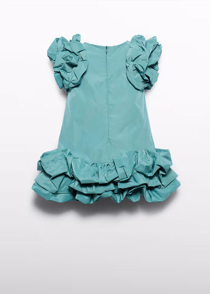 MAYORA; ABEL&LULA GIRLS TAFFETA DRESS