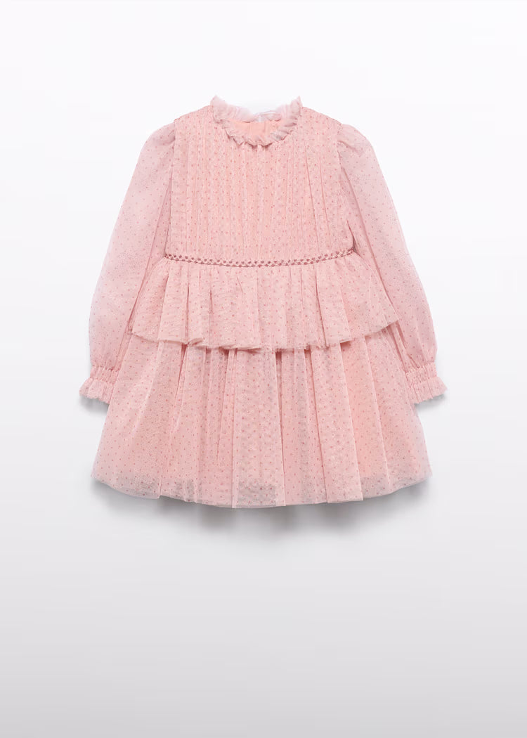 MAYORAL ABEL&LULA GIRLS GLITTER TULLE DRESS