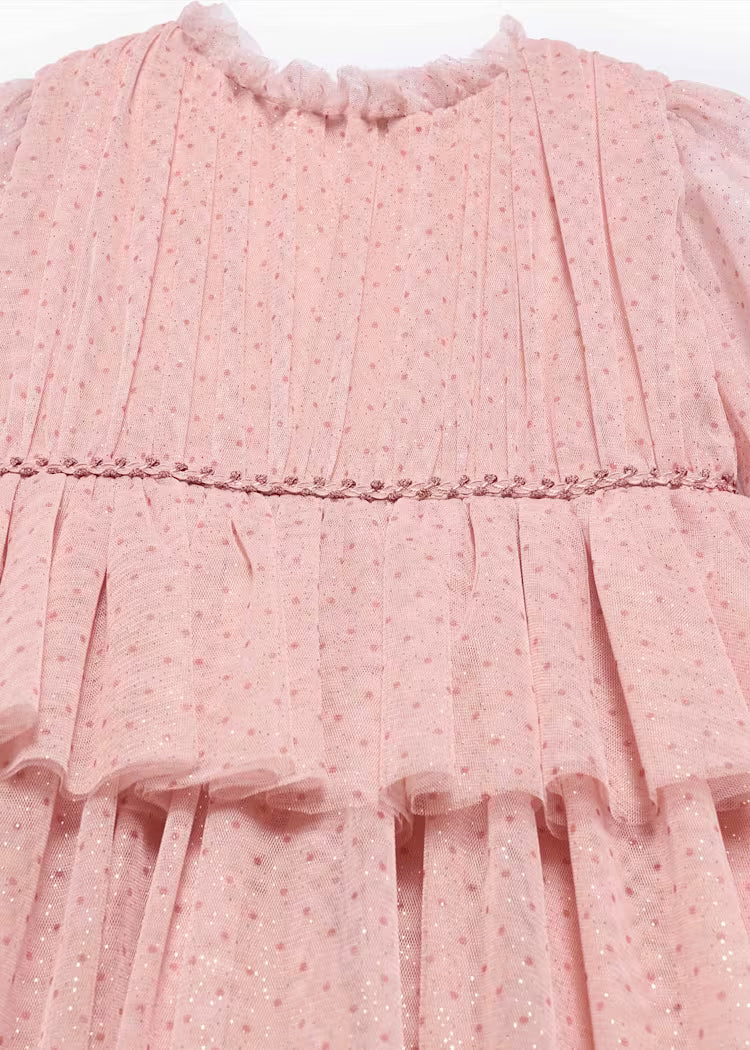 MAYORAL ABEL&LULA GIRLS GLITTER TULLE DRESS