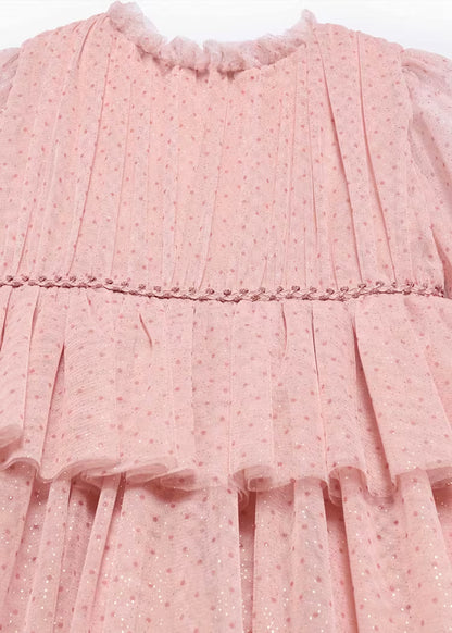 MAYORAL ABEL&LULA GIRLS GLITTER TULLE DRESS