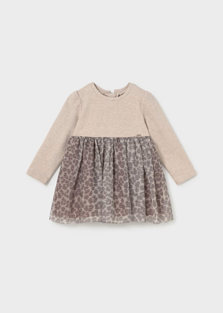 MAYORAL GIRLS KNIT TULLE DRESS