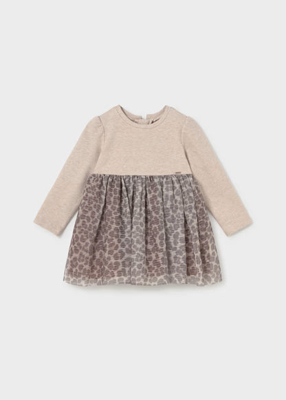 MAYORAL GIRLS KNIT TULLE DRESS