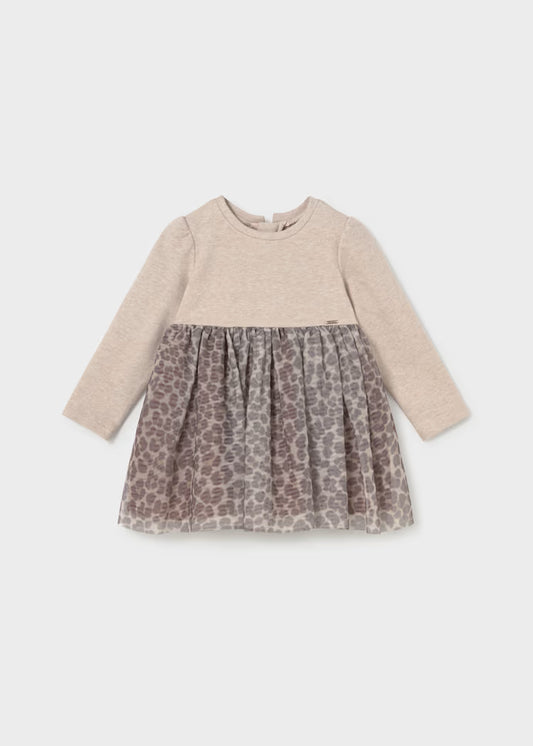 MAYORAL GIRLS KNIT TULLE DRESS