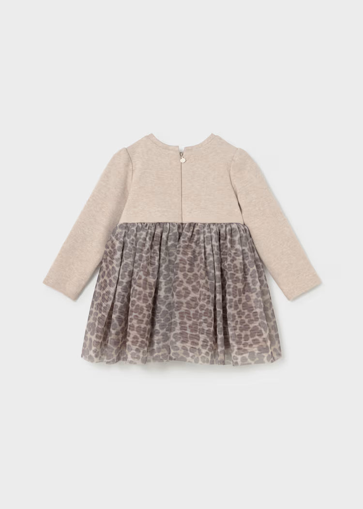 MAYORAL GIRLS KNIT TULLE DRESS