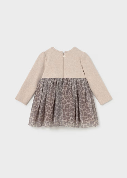 MAYORAL GIRLS KNIT TULLE DRESS