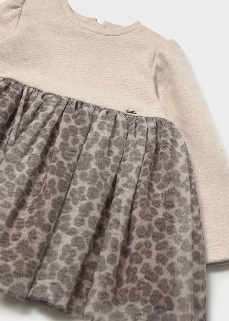 MAYORAL GIRLS KNIT TULLE DRESS