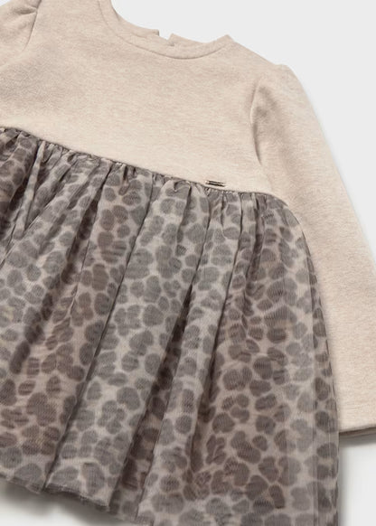 MAYORAL GIRLS KNIT TULLE DRESS