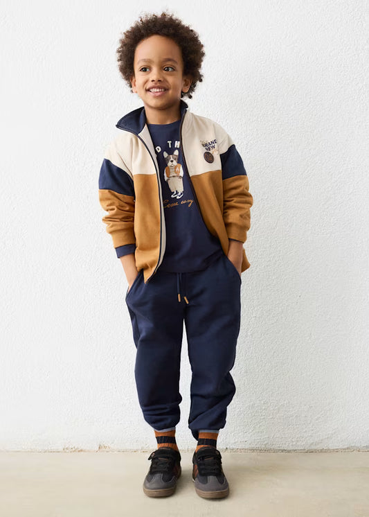 MAYORAL KIDS ZIP UP SET SWEATSHIRT & JOGGERS SET
