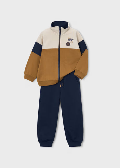 MAYORAL KIDS ZIP UP SET SWEATSHIRT & JOGGERS SET