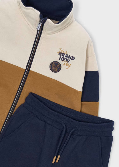 MAYORAL KIDS ZIP UP SET SWEATSHIRT & JOGGERS SET