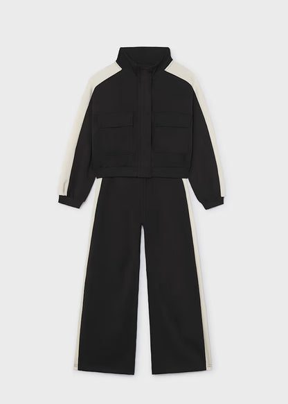 MAYORAL GIRLS INTERLOCK BANDS TRACKSUIT