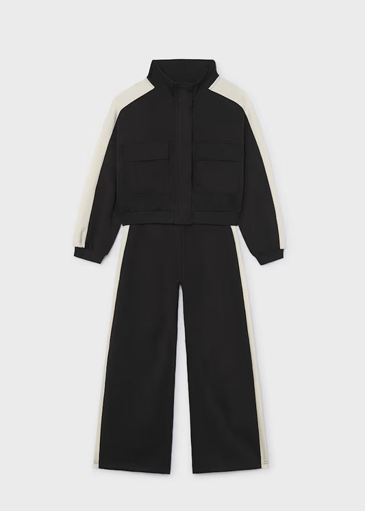 MAYORAL GIRLS INTERLOCK BANDS TRACKSUIT