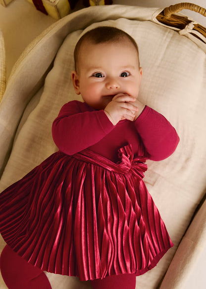 MAYORAL BABY GIRL MATCHED ROMPER SET