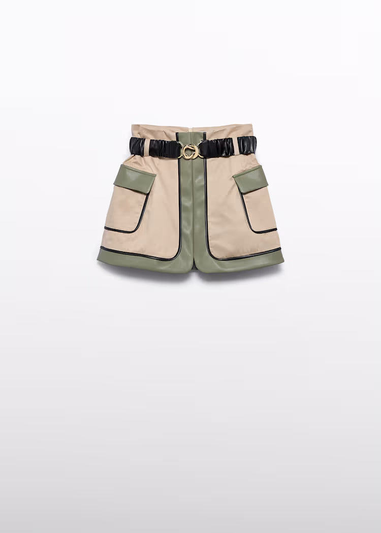 ABEL & LULA BY MAYORAL COMBINED TWILL SKIRT