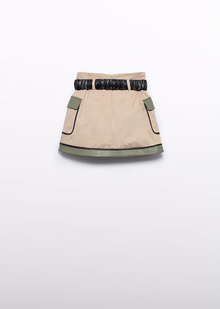 ABEL & LULA BY MAYORAL COMBINED TWILL SKIRT