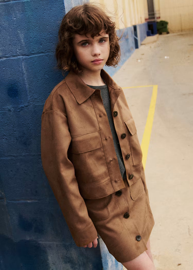 MAYORAL KIDS SUEDE SKIRT