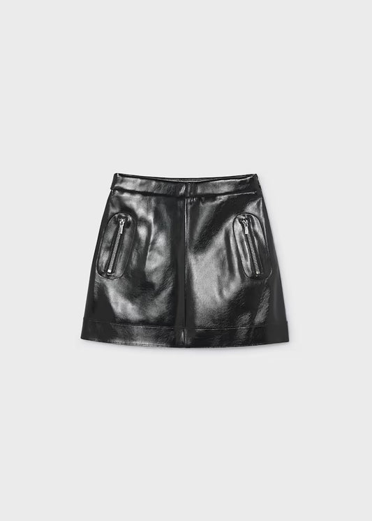 MAYORAL GIRLS PU LEATHER SKIRT