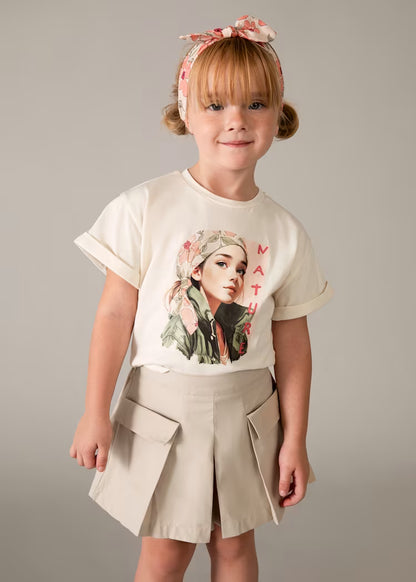 MAYORAL GIRLS SIDED POCKET SKORT