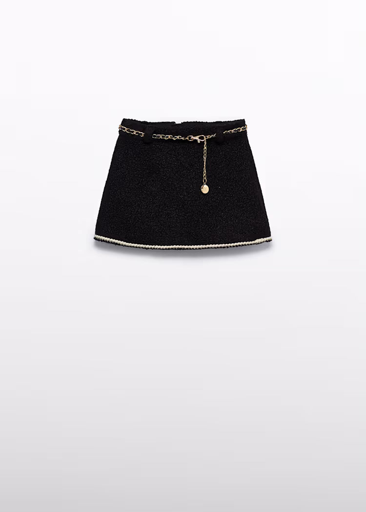 MAYORAL GIRLS LAMBS WOOL SKIRT WITH BELT