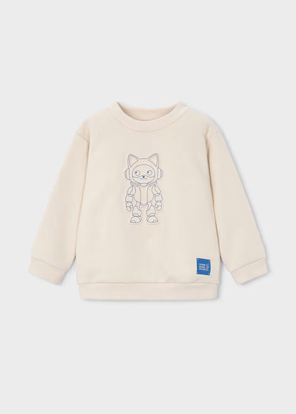 MAYORAL KIDS EMBROIDERED SWEATSHIRT
