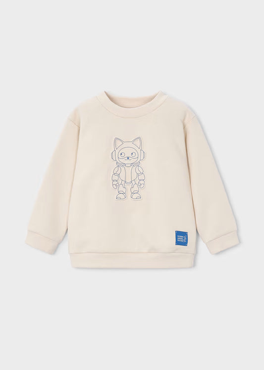 MAYORAL KIDS EMBROIDERED SWEATSHIRT