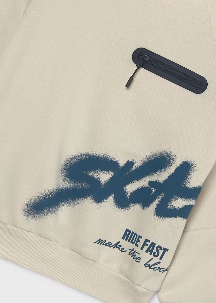 MAYORAL KIDS SKATE SPRAY RELAXED HOODIE
