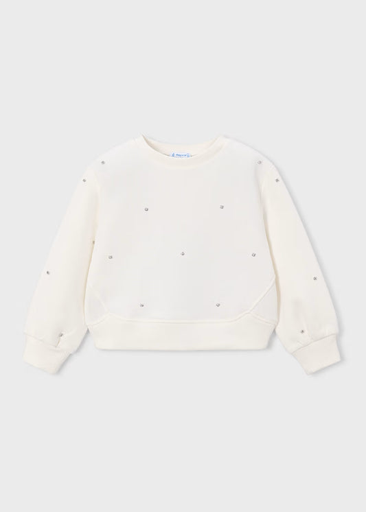 MAYORAL GIRLS PEARLS SWEATSHIRT