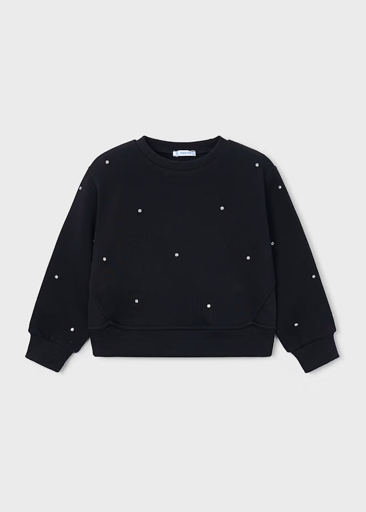 MAYORAL GIRLS SWEATSHIRT WITH PEARLS