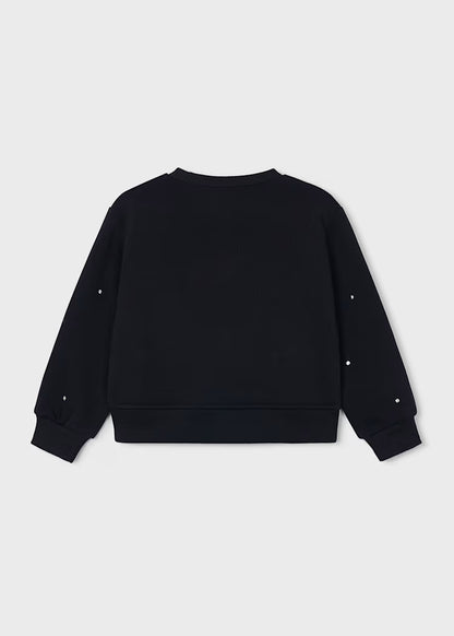 MAYORAL GIRLS SWEATSHIRT WITH PEARLS