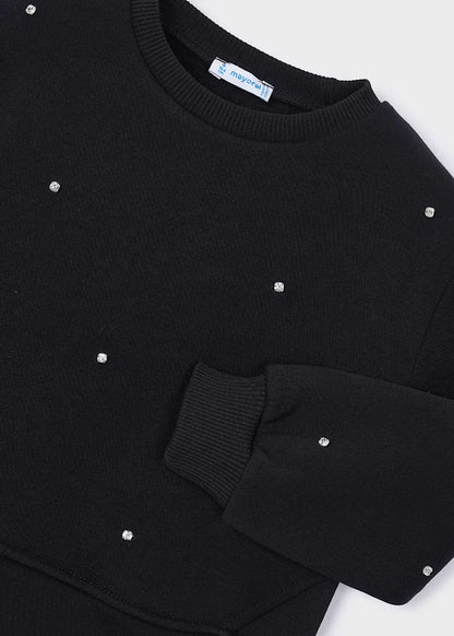 MAYORAL GIRLS SWEATSHIRT WITH PEARLS