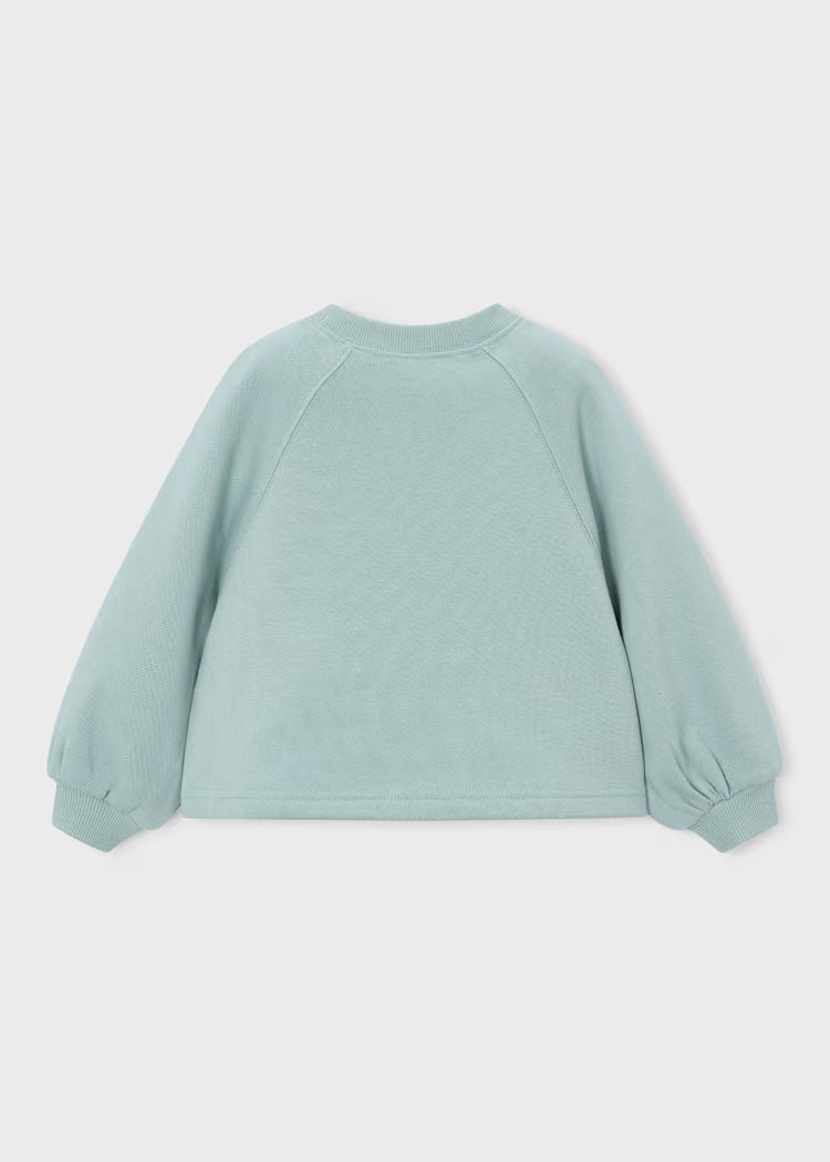 MAYORAL GIRLS FLOWERS APPLIQUE PULLOVER