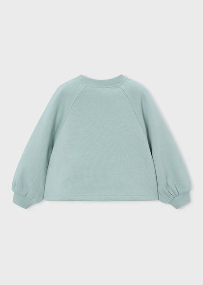 MAYORAL GIRLS FLOWERS APPLIQUE PULLOVER